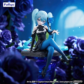 Bookshelf Accent "Hatsune Miku" Noodle Stopper Figure Flower Fairy Blue Rose
