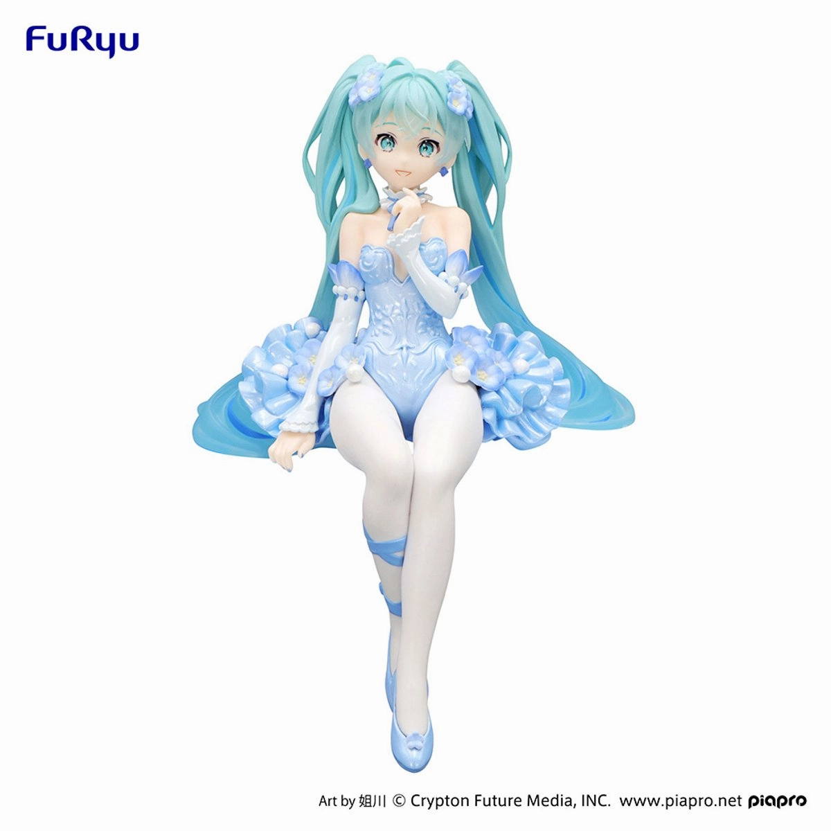 "Character Vocal Series 01 Hatsune Miku" Noodle Stopper Figure Nemophila Pale Blue Ver. Street Art