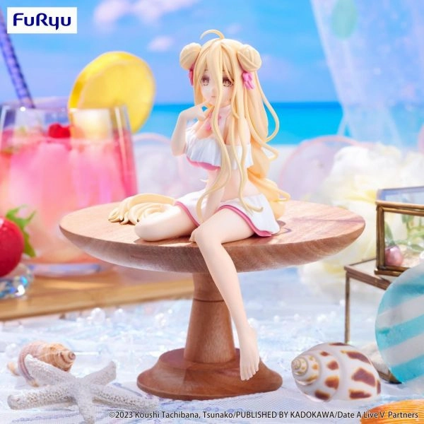 "Date A Live V" Noodle Stopper Figure Hoshimiya Mukuro Swimsuit Ver. Hand Painted Monochrome Design