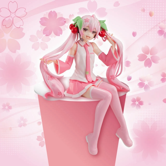 "Hatsune Miku" Noodle Stopper Figure Sakura Miku Balcony Decoration Cultural Heritage