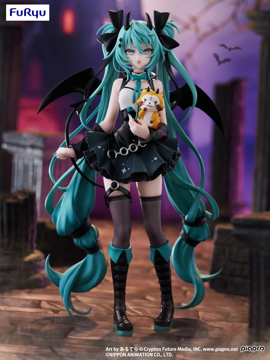 Global Shipping Retro Game "Hatsune Miku x Rascal the Raccoon" Trio-Try-iT Figure Devil