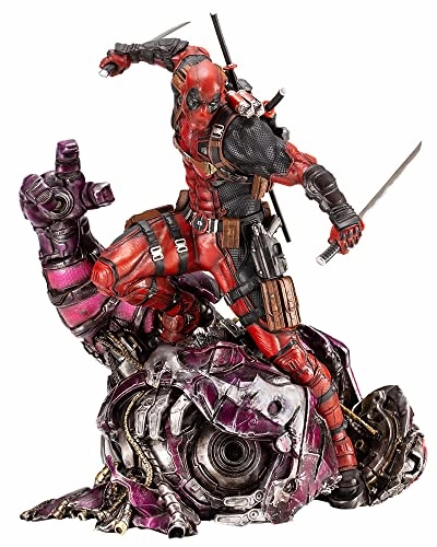 Library Decor "Marvel Universe" Deadpool Fine Art Statue Signature Series Feat. Kucharek Brothers