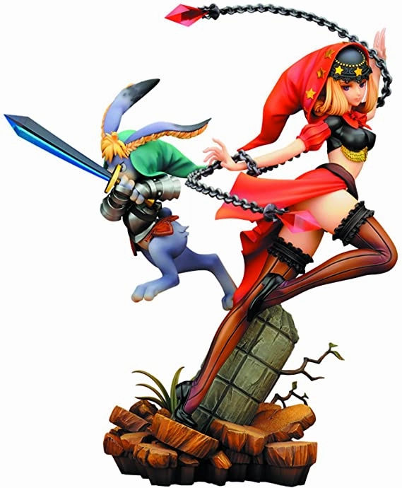 "Odin Sphere" 1/8 Scale Figure Velvet with Cornelius Library Decor