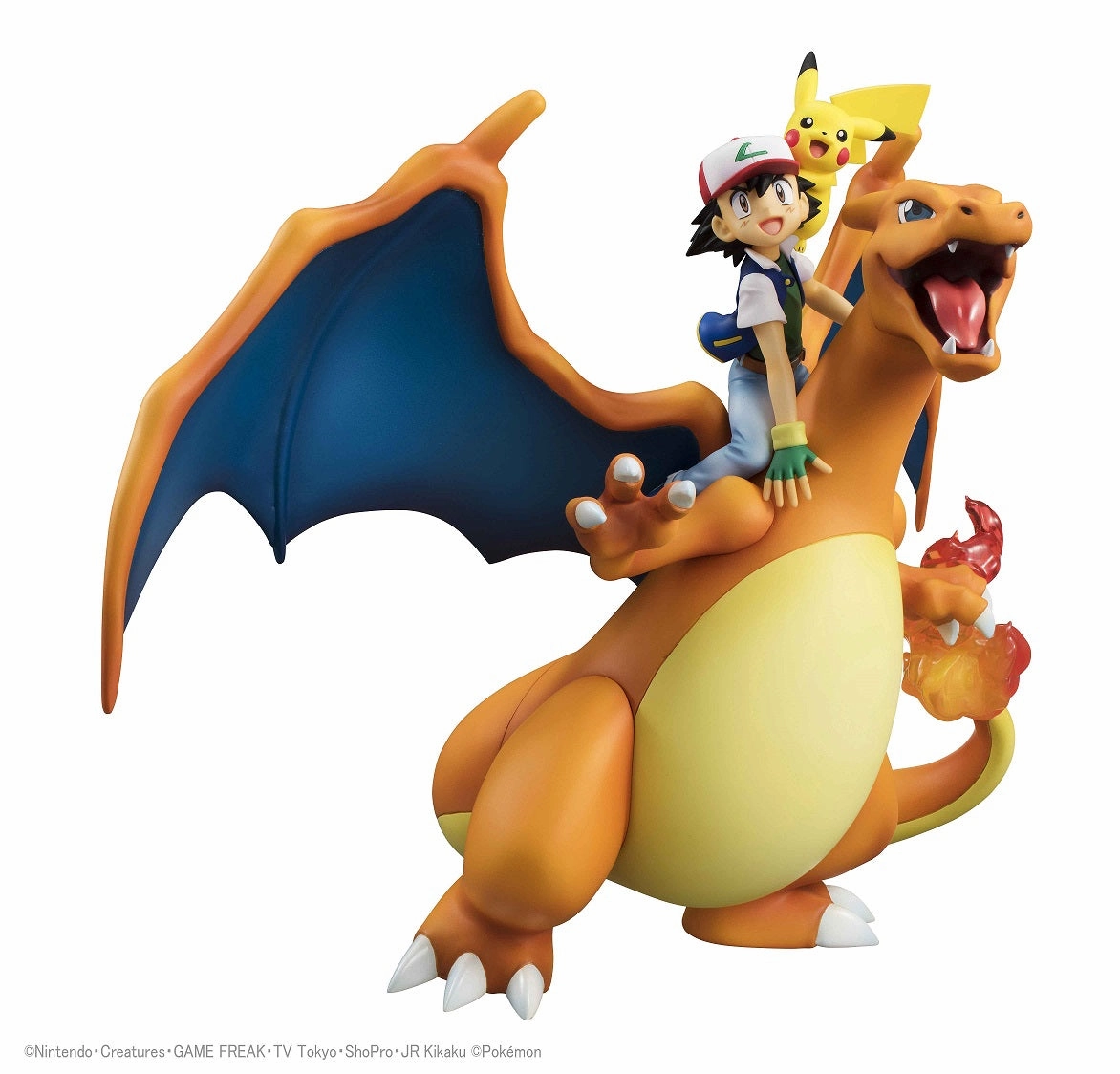 "Pokemon" G.E.M. Series Satoshi & Pikachu & Charizard Gaming Display Action Article
