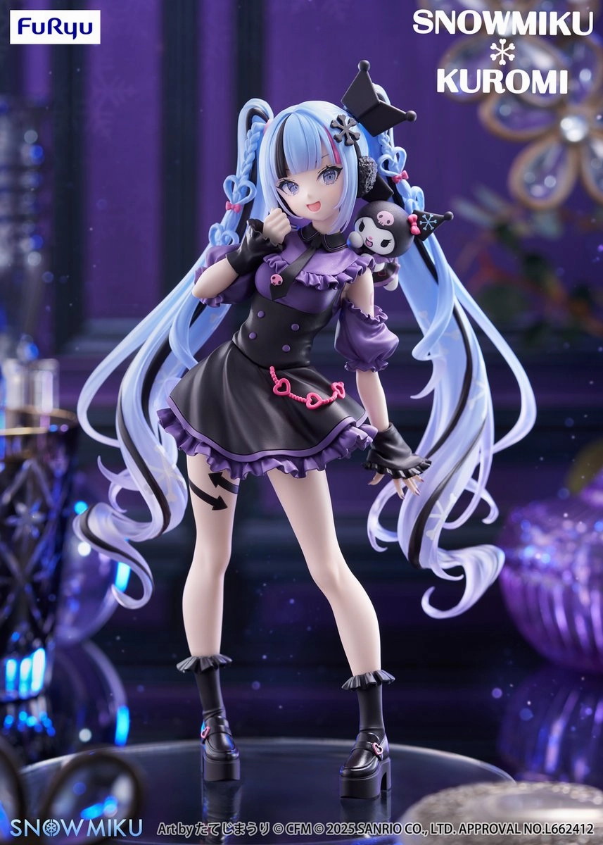 "Snow Miku x Kuromi" Trio-Try-iT Figure -Snow Miku x Kuromi- Art Item