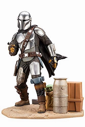 "Star Wars: The Mandalorian" ARTFX Mandalorian & The Child Film Character Mythical Animal