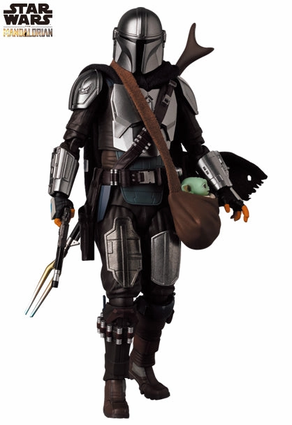 "Star Wars: The Mandalorian" MAFEX No.200 The Mandalorian Ver. 2.0 Adventure Character Silver Coated