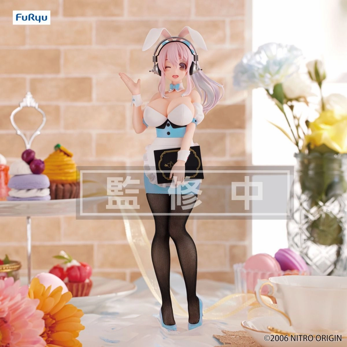 Blind Bag Designer Product "Super Sonico" BiCute Bunnies Figure Waitress Light Blue Color Ver.