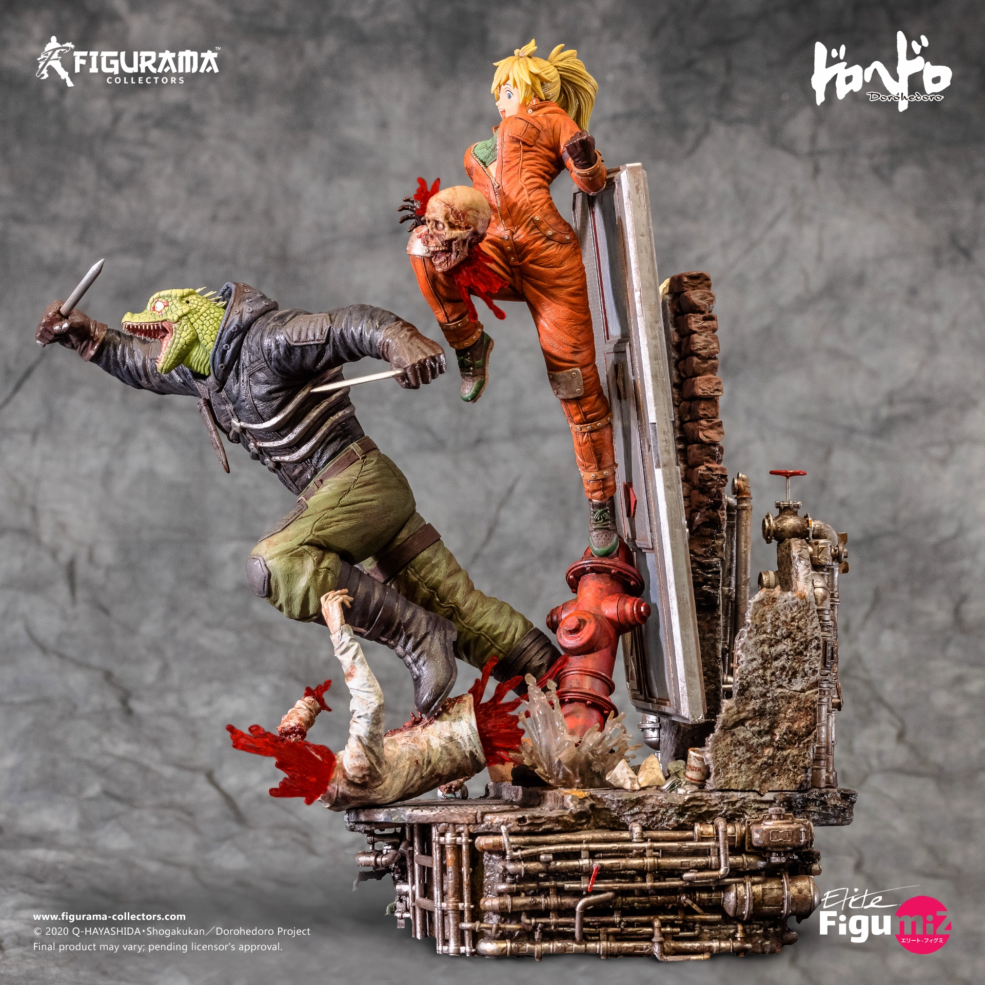 Indie Game Cult Classic Dorohedoro: Caiman & Nikaido Elite FigumiZ Statue