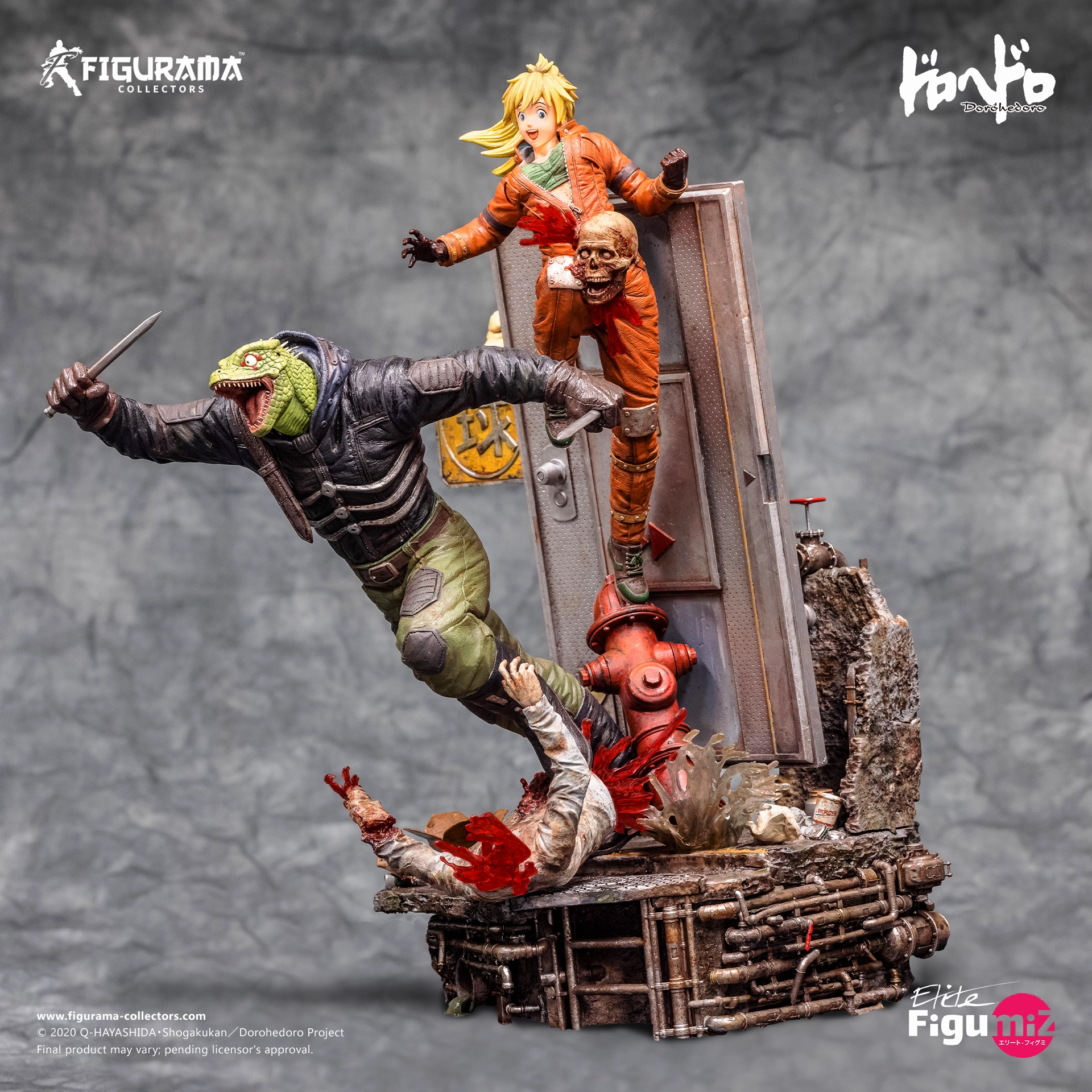 Robot Showcase Dorohedoro: Caiman & Nikaido Elite FigumiZ Statue