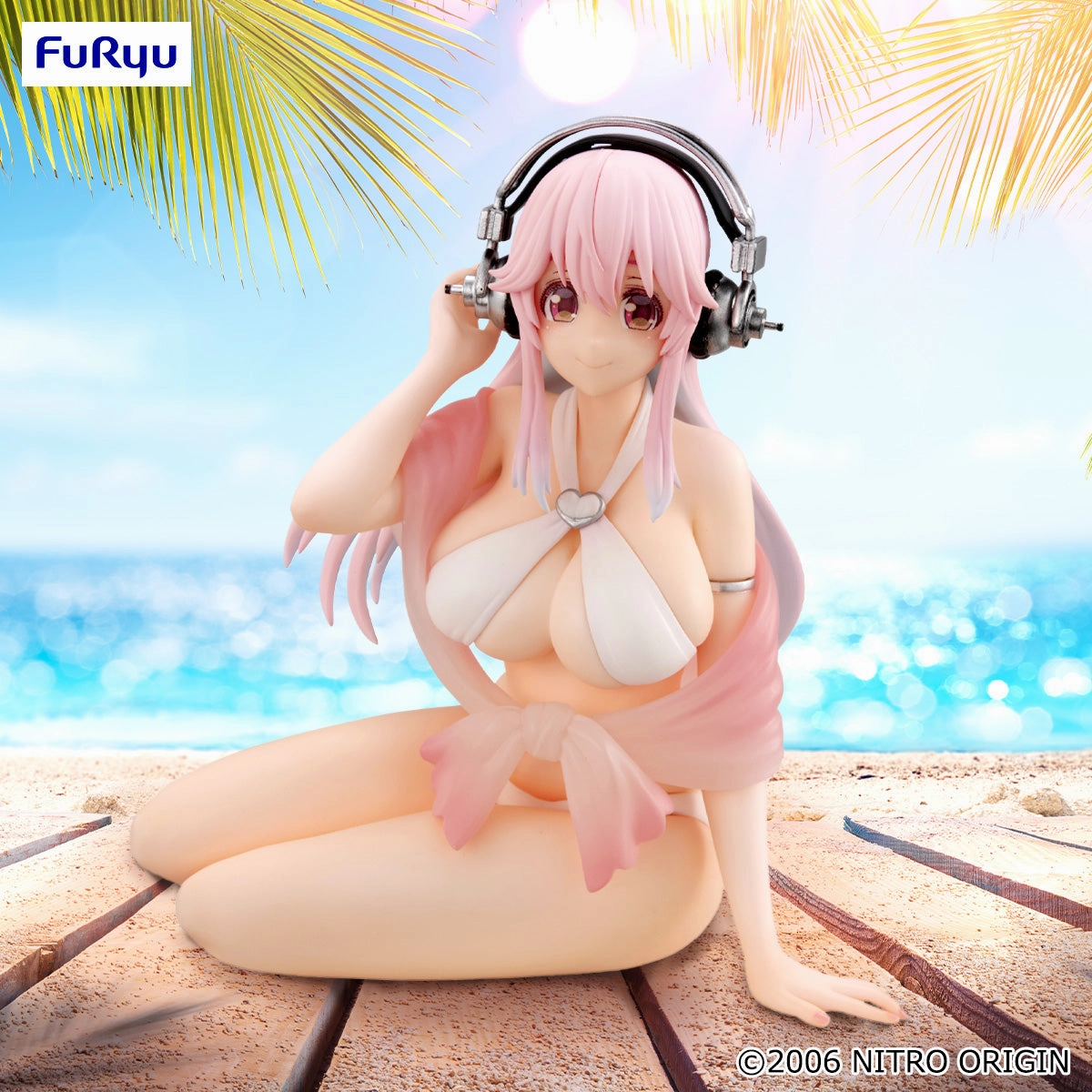 Sci-Fi Robot Movie Merchandise Nitroplus Super Sonico Noodle Stopper Figure Summer Memory ver.