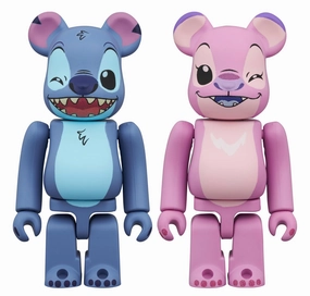 BE@RBRICK "Lilo & Stitch: The Series" Stitch & Angel 2 Set Art Figure Anime Article