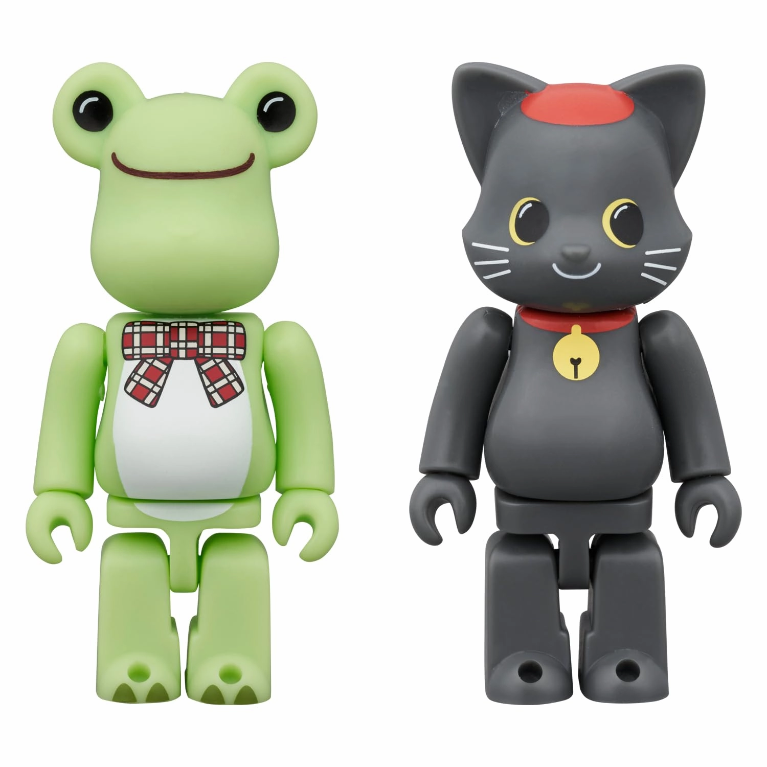 BE@RBRICK "Pickles the Frog" Pickles the Frog & NY@BRICK Black Cat Pierre 100% 2 Figure Set Fantasy Product Japanese Anime