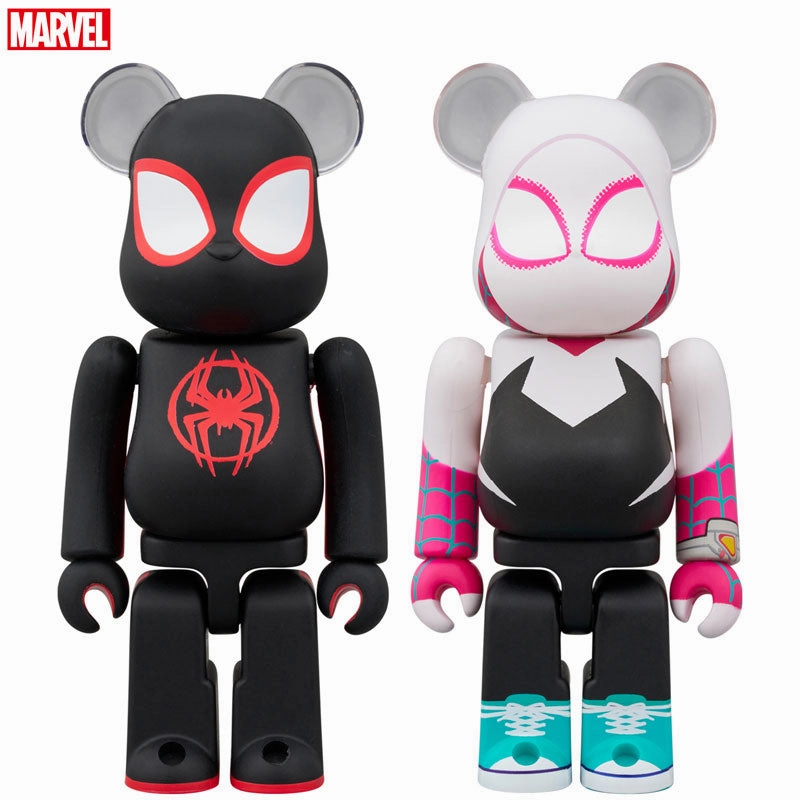 BE@RBRICK "Spider-Man: Across the Spider-Verse" Spider-Man (Miles Morales) & Spider-Gwen 2 Set Action Item