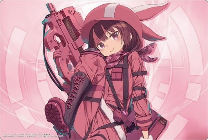 Bushiroad Rubber Mat Collection V2 Vol. 1172 Dengeki Bunko "Sword Art Online Alternative Gun Gale Online" Llenn PVC Toy Award winning