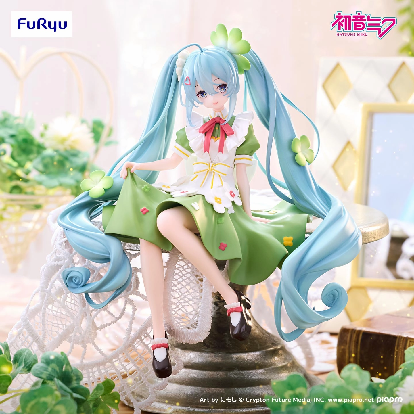 Vocaloid Hatsune Miku Noodle Stopper Figure Flower Fairy Clover Family friendly