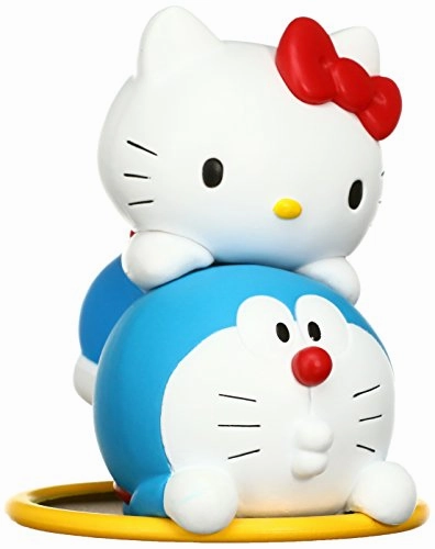 Polymer Clay UDF DRAEMON meets HELLO KITTY DORAEMAN x HELLO KITTY & Toorinuke Hoop