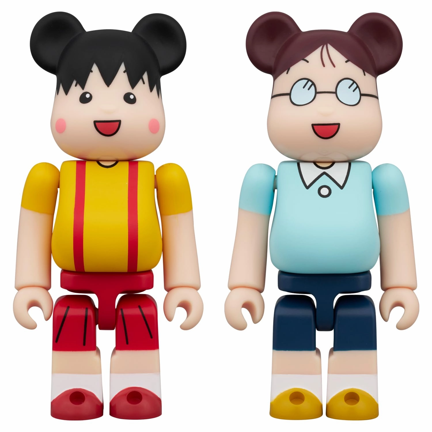 Storytelling Prop Domestic Pet BE@RBRICK "Chibi Maruko-chan" Maruko & Tama-chan 2 Set
