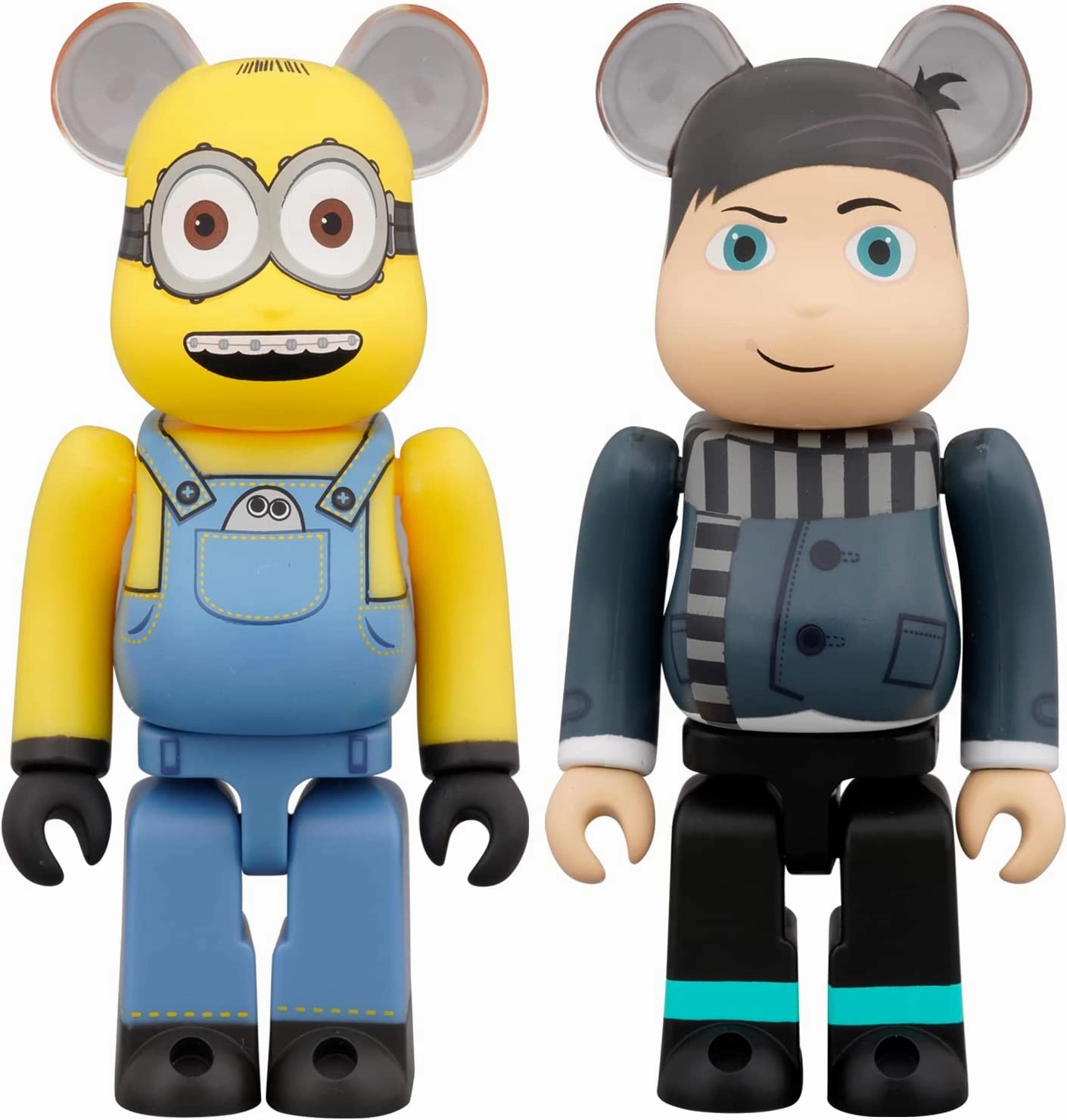 Superhero Pose "Minions: The Rise of Gru" BE@RBRICK Otto & Young Gru 100% 2 Pack
