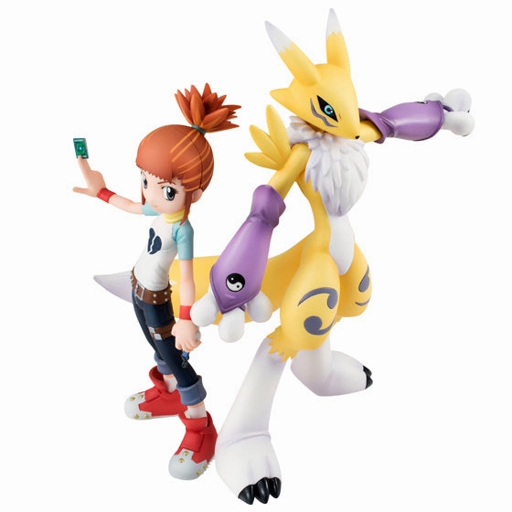 Resin Statue Designer Collection "Digimon Tamers" G.E.M. Renamon & Makino Ruki