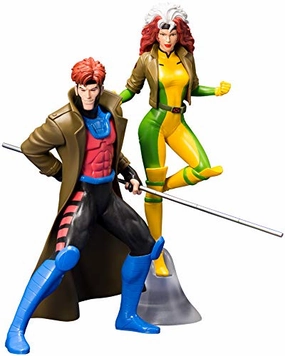 Construction Vehicle Cartoon Figure Gambit & Rogue (2 Pack version) - 1/10 scale - X-Men: The Animated Series - Kotobukiya