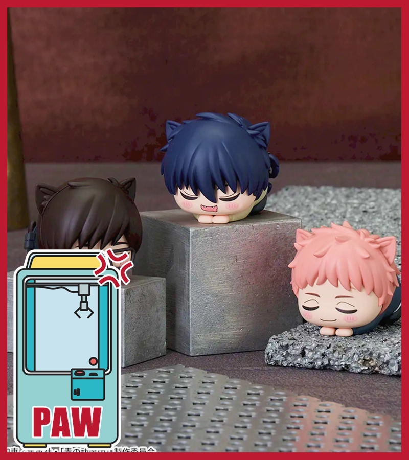 ???Paw Game - Title: Blue Exorcist Cat Nap Squad Figures (EX) Want Satisfy Friction Force