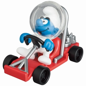 Price Guide Collectible Display UDF "The Smurfs" Series 2 SMURF ASTRONAUT with MOON BUGGY