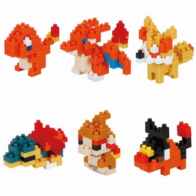 Nanoblock Pok??mon Fire Type NBMC-11 (6 Designs) Beat Keeping