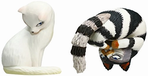 Animal Figure Manga Character Shiroi Neko & Toraneko & Ultra Detail Figure (No. 301) 100 Man Kai Ikita Neko - Medicom Toy