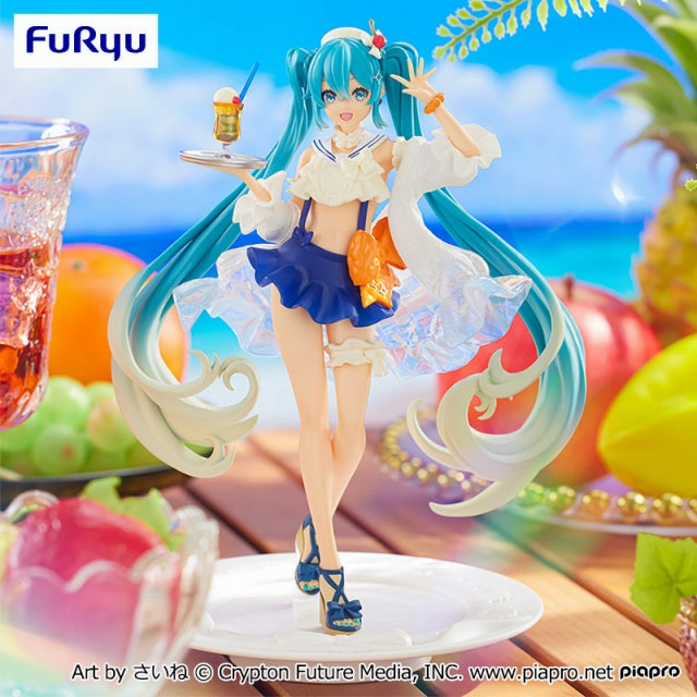 Vocaloid Hatsune Miku Exc??d Creative Figure SweetSweets Tropical Juice Chibi Merchandise