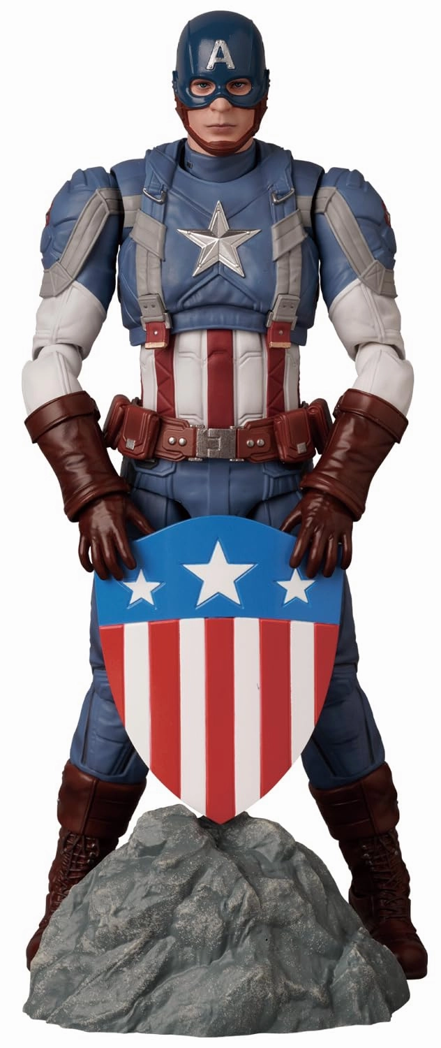 MAFEX "Captain America: The Winter Soldier" Captain America (Classic Suit) Dog Statue