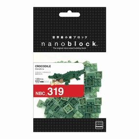 Nanoblock Crocodile NBC-319 Micro Building Block Set Sustainable Practice