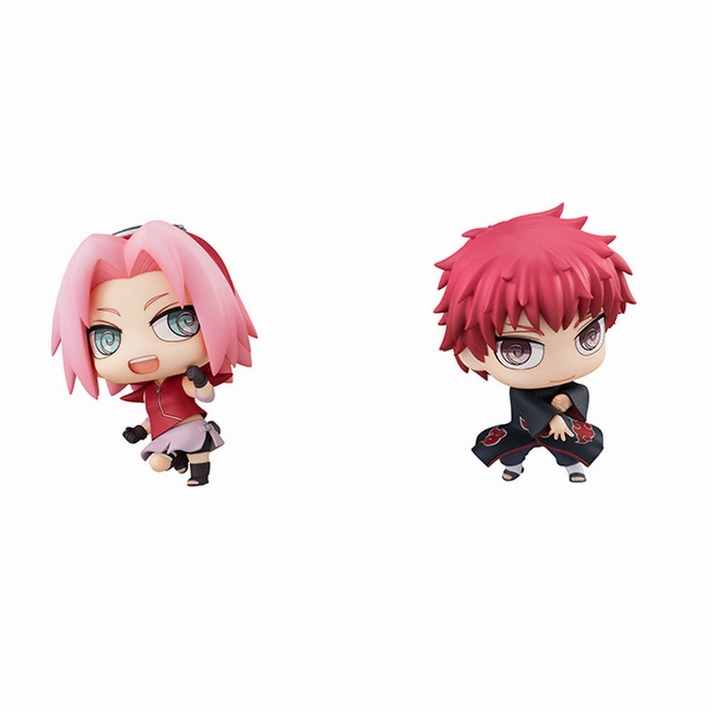 NARUTO Shippuden - Chimi Mega Buddy Series!  Sakura Haruno VS Sasori Battle Set (MegaHouse) Streaming Decor Action Product