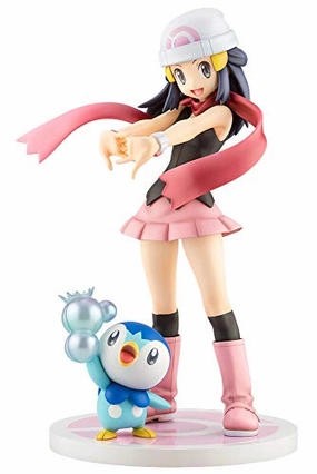 Premium Display Architectural Model "Pokemon" Series ARTFX J Dawn with Piplup