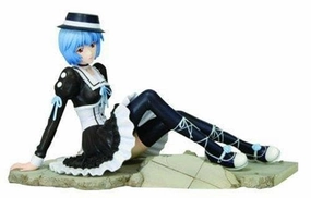 "Neon Genesis EVANGELION" 1/7 Scale Ayanami Rei Gothic Lolita Noir ver. Modern Art PVC Merchandise