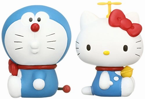 UDF DRAEMON meets HELLO KITTY DORAEMAN x HELLO KITTY 2 Set Mid Century Ocean Creature