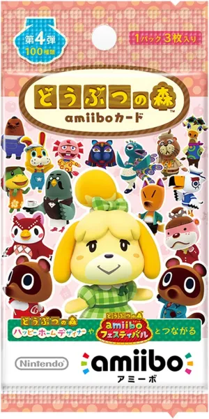 "Animal Crossing" amiibo Card Vol.4 1BOX (50 pack set) Knight Warrior