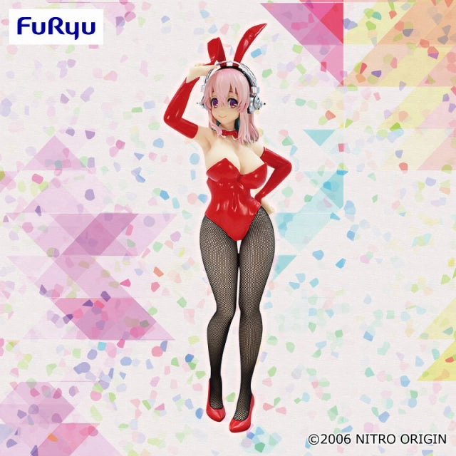 Luxury Gift Super Sonico BiCute Bunnies Figure Red Color ver